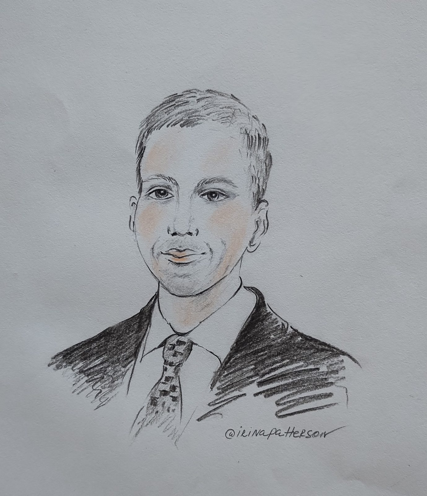 Retirement tribute portrait